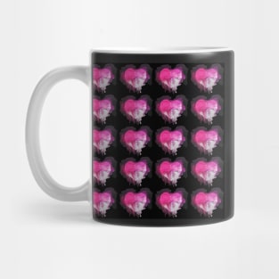 Watercolor hearts pattern Mug